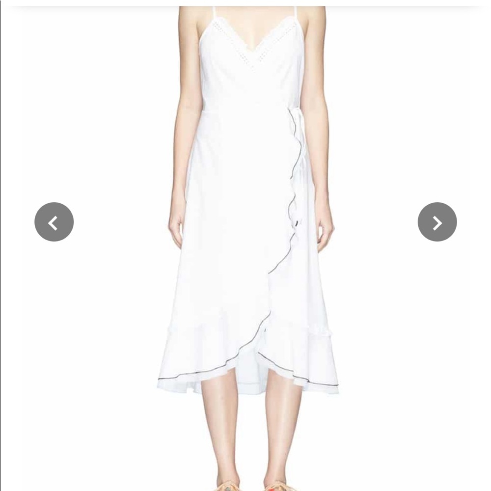 Kissui white summer wrap dress